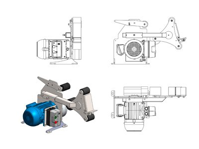 Conjuntos mecánicos - Lijadora de banda